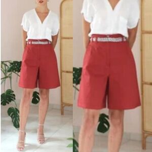 NWOT Free People 90's Vibes Mom Short In Persimmon Size 0